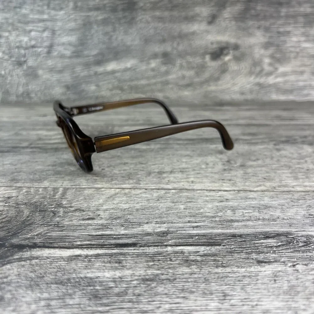 Vintage T. Brogan Optyl Eyeglasses Frames ONLY Brown Aviator Germany 58-18